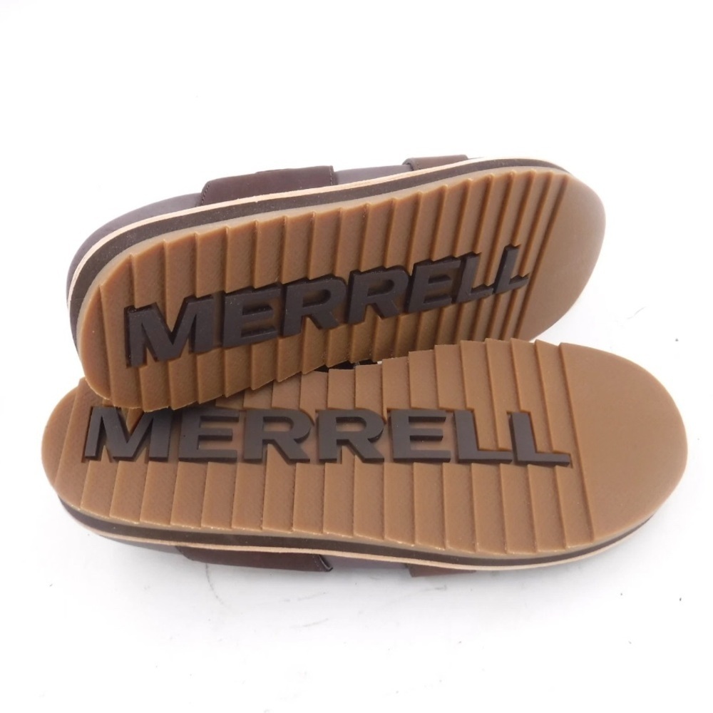 NEW Merrell Women's Juno Leather Buckle Slide Sandal in Espresso. US 7/EUR 37. - Picture 3 of 5